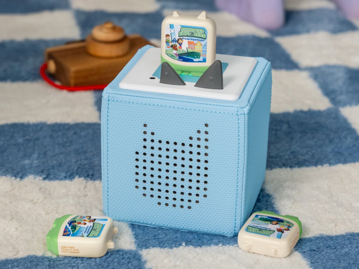 Tonies - Sunspeed खोजकर्ता 4 टुकड़े सेट अंग्रेज़ी ध्वनि आकृति