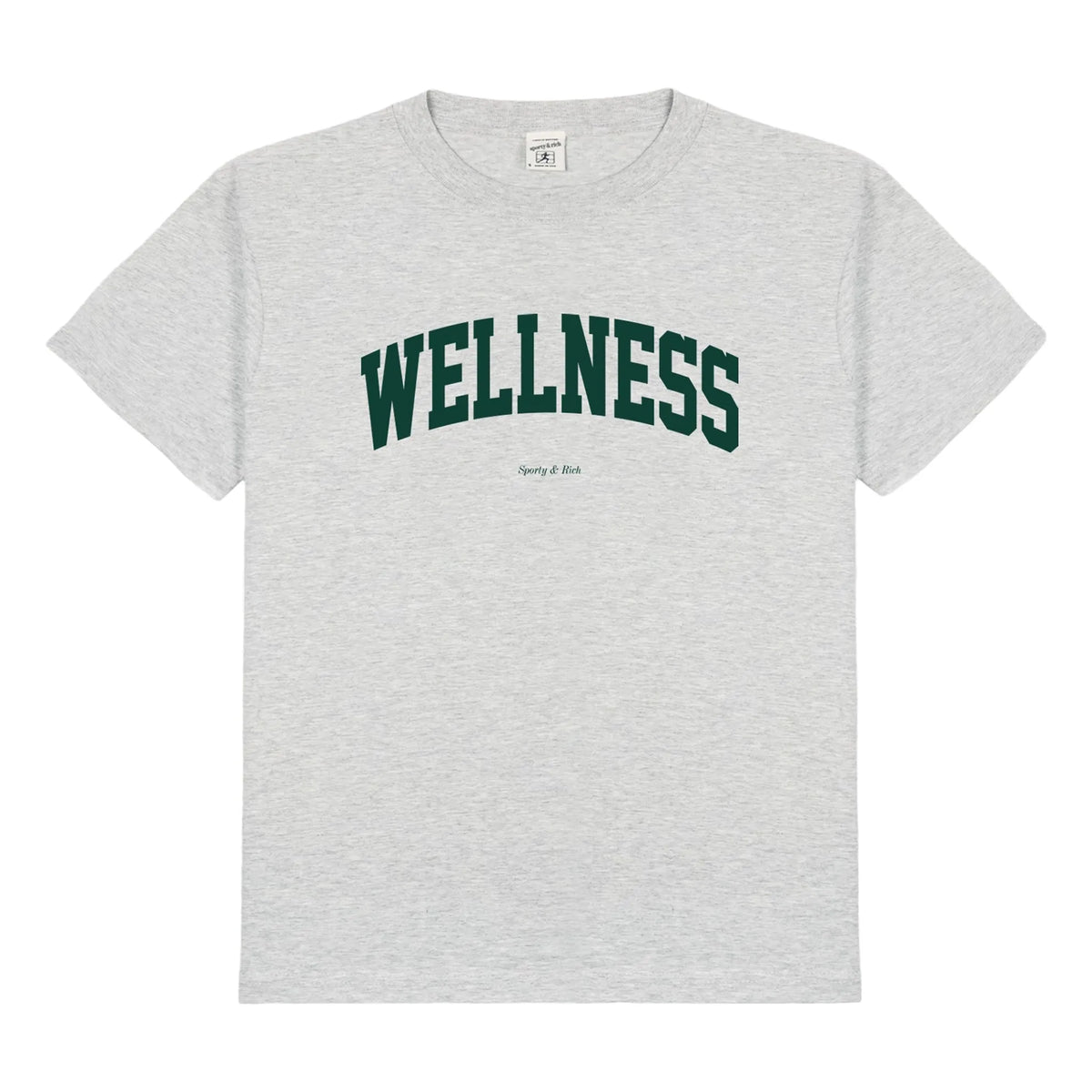 Sporty & Rich - Wellness Ivy टी-शर्ट रिसाइकिल कॉटन | ग्रे