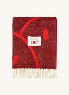 Maison Deux - Wool Throw - Maison Deux x Smiley | Bordo