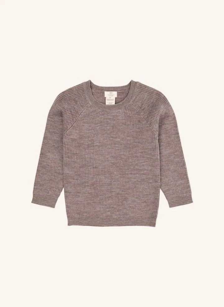 Copenhagen Colors - Klasik Merinos Yünlü Kazak | Taupe Brown