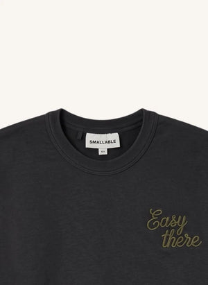 Smallable Kid - Arlo Easy Orijinal Organik Pamuklu Sweatshirt | Siyah