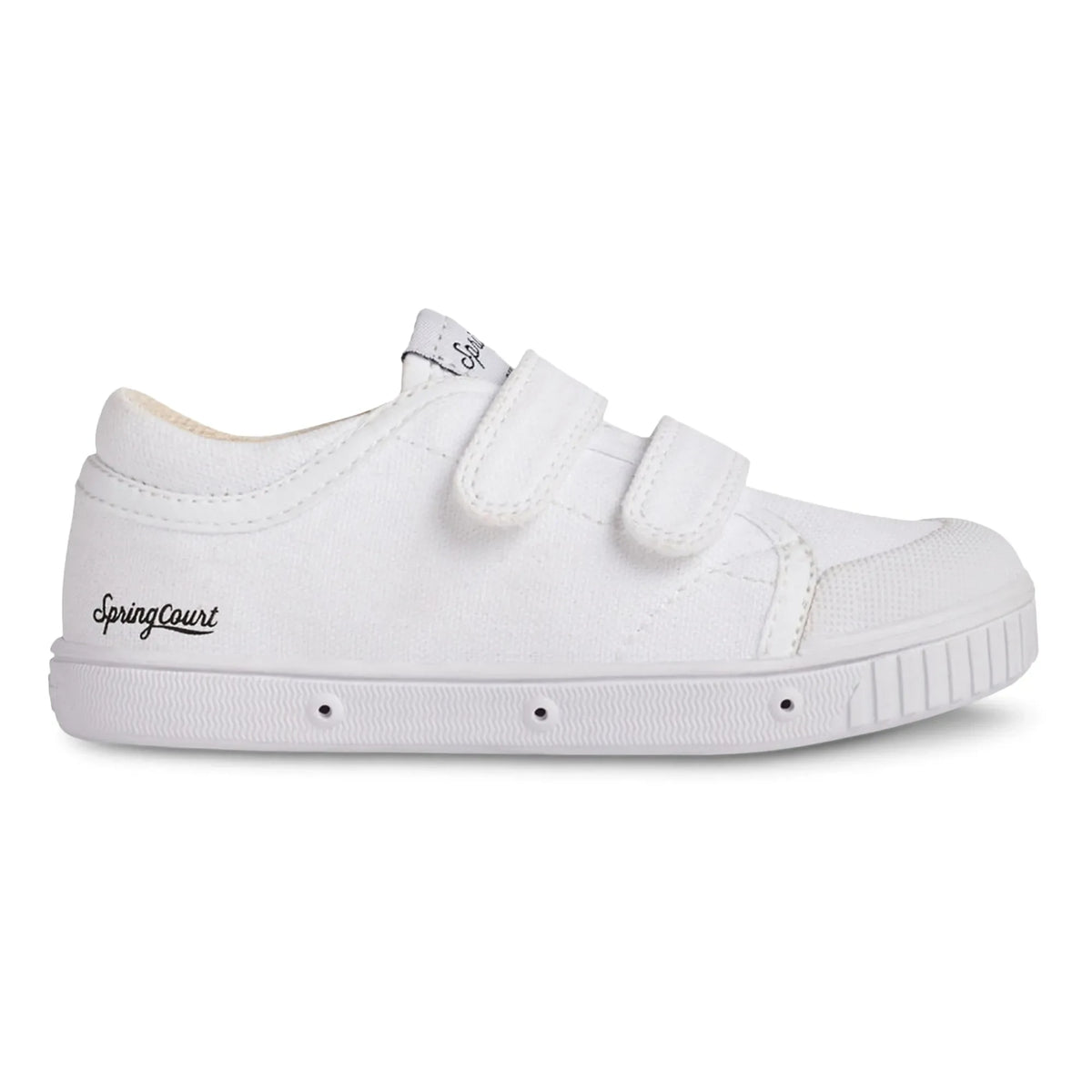 Spring Court - G2 Kanvas Çizilmez Düşük Bel Sneakers | Beyaz