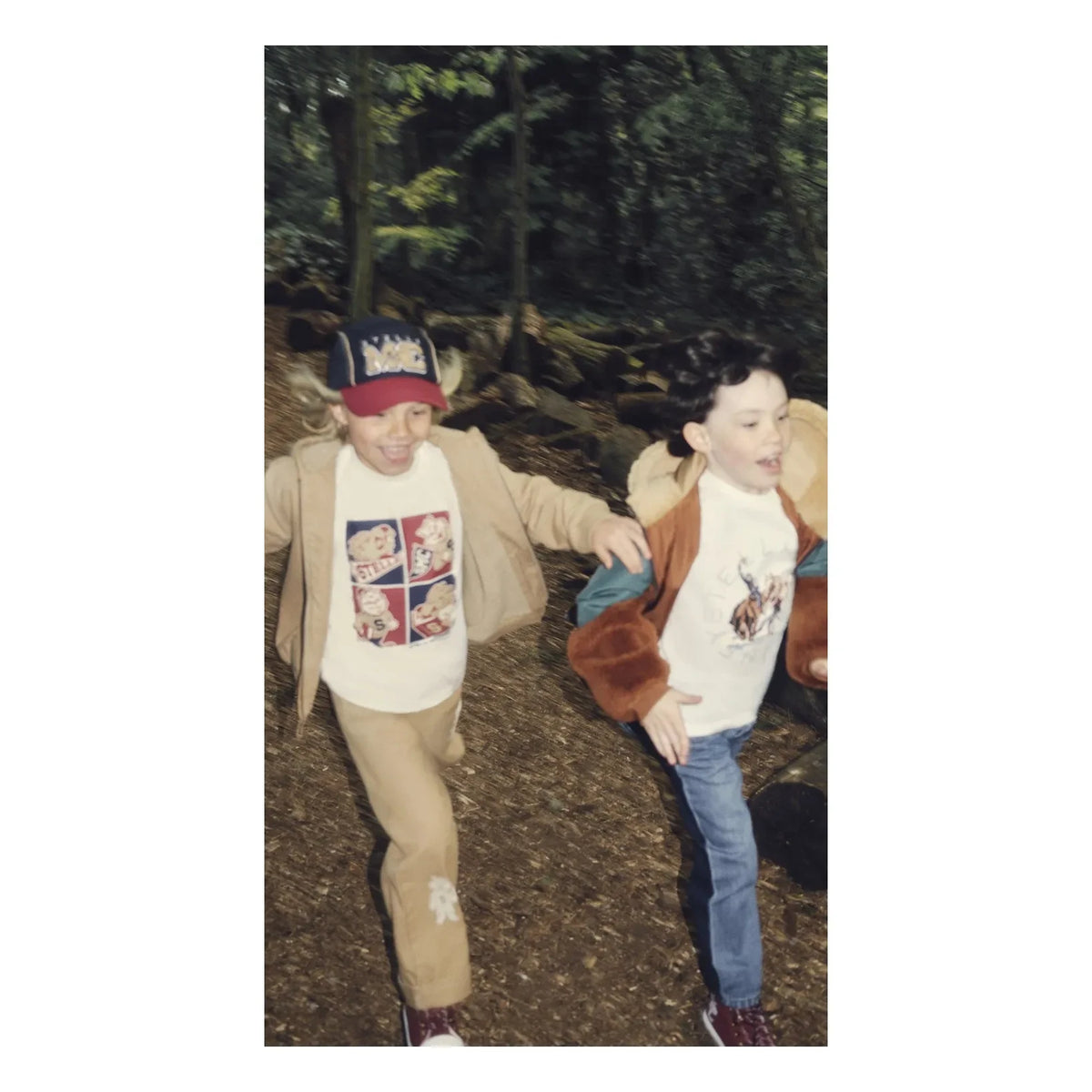 Stella McCartney Kids - SMC पैंट | ऊंट का रंग (Camel)