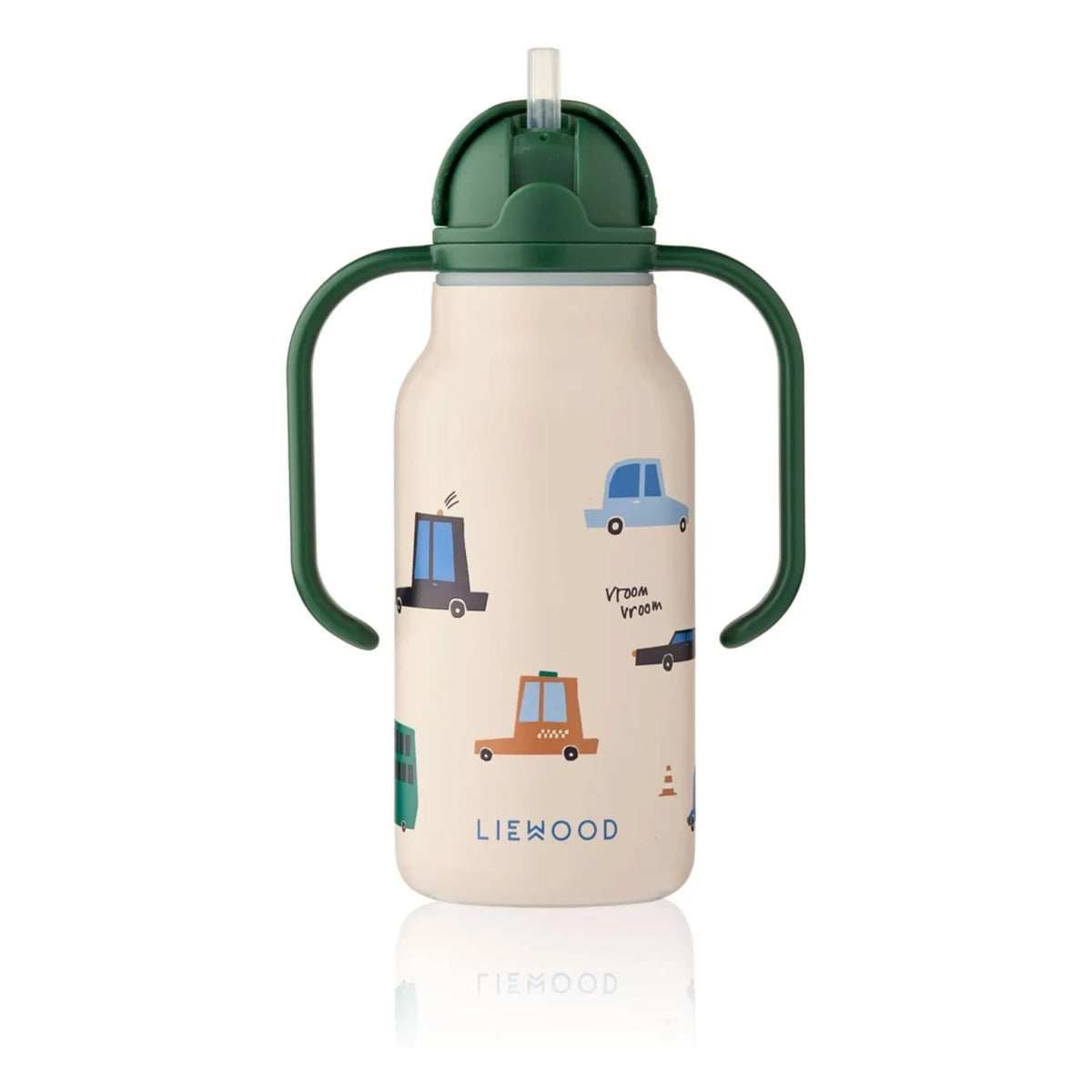 Liewood - Kimmie Paslanmaz Çelik Su Şişesi - 250 ml | Cars/Sandy