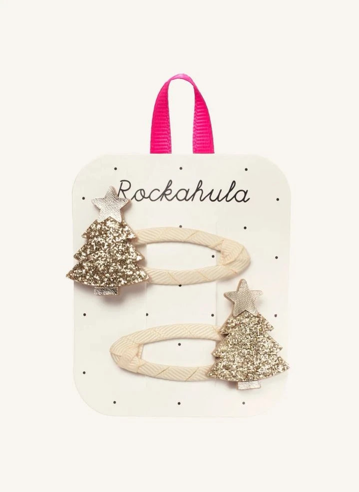 Rockahula Kids - 2'li North Pole Çam Ağacı Toka Seti | Altın