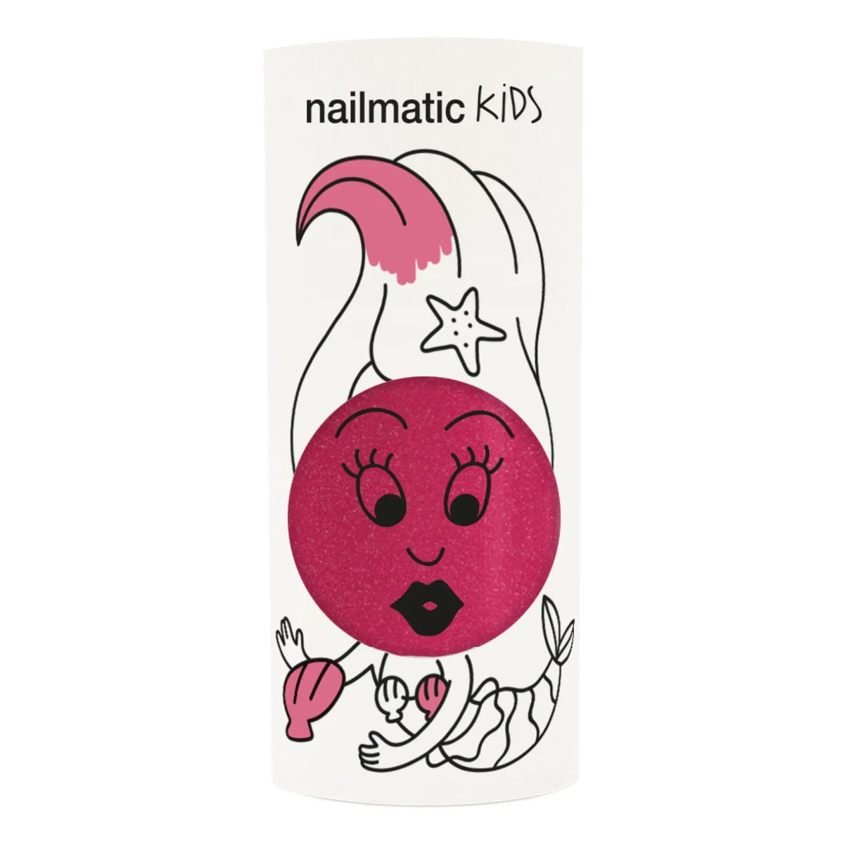 Nailmatic Kids - Sissi ग्लिटर नेल पॉलिश - 8 ml | गुलाबी