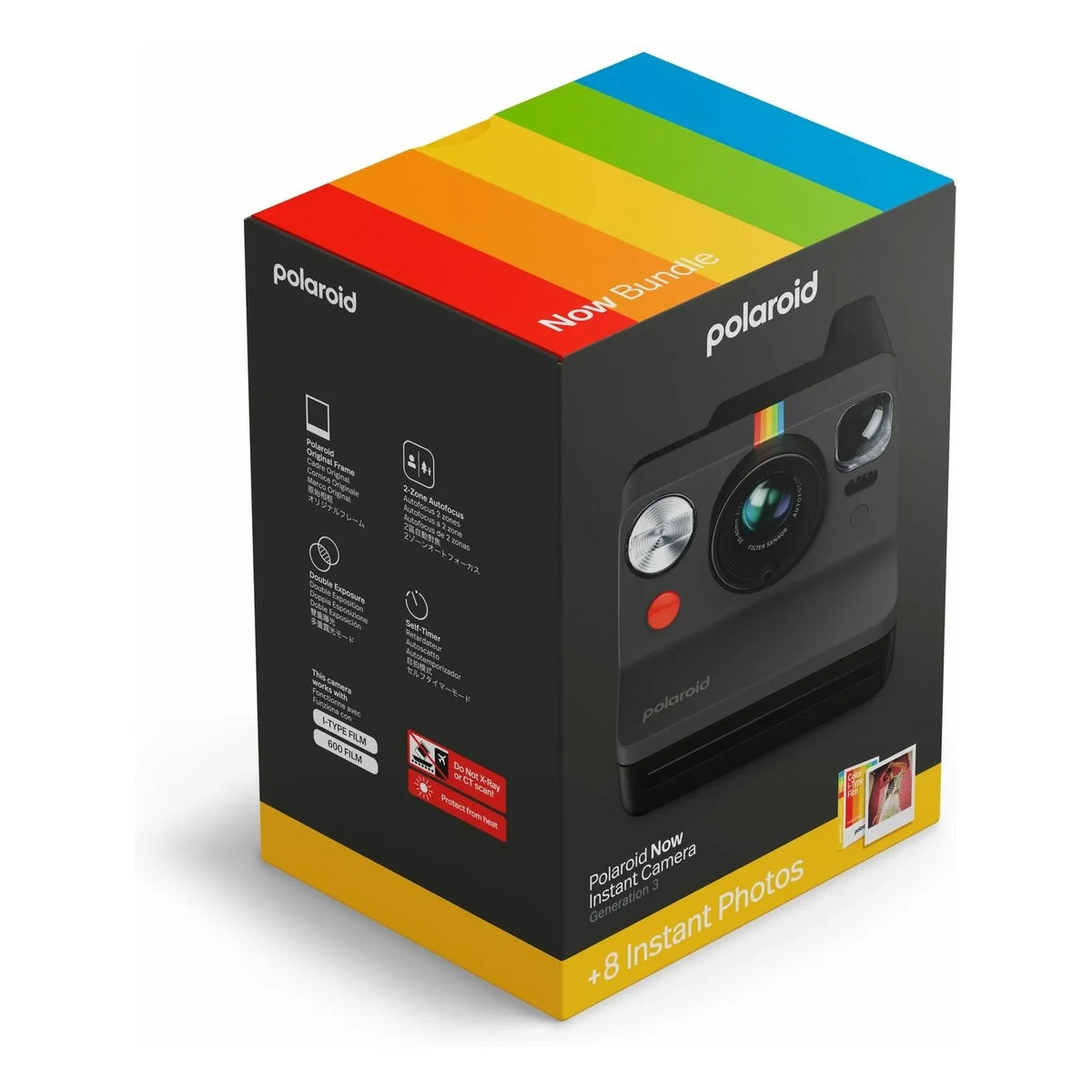 Polaroid - Polaroid Now Gen 3 कैमरा सेट | काला