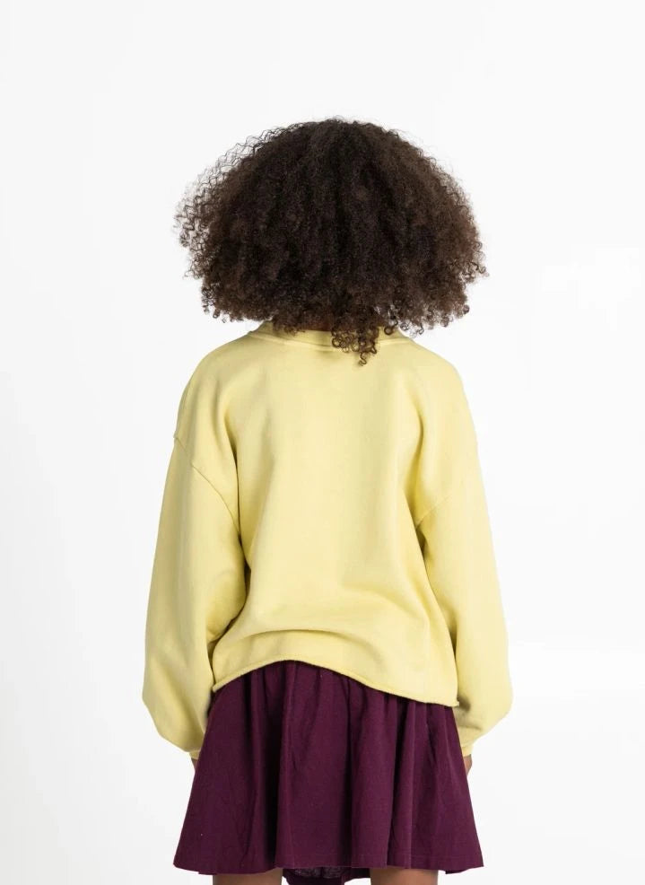 Hundred Pieces - Belmont Lucky Organik Pamuk Sweatshirt | Açık sarı