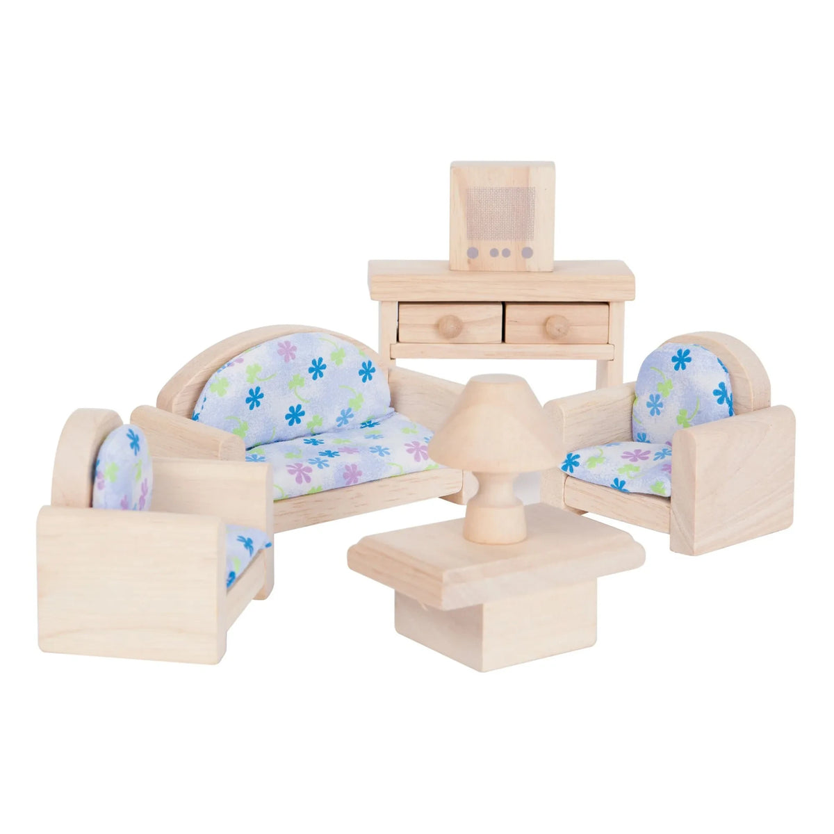 Plan Toys - लकड़ी का लिविंग रूम