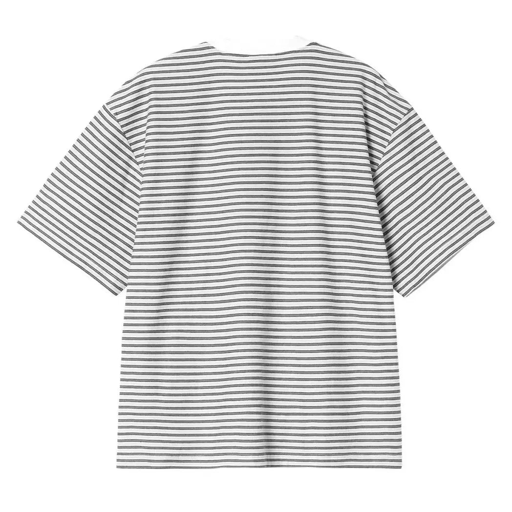 Carhartt WIP - Dupree धारीदार सूती टी-शर्ट | वर्ट लिचेन