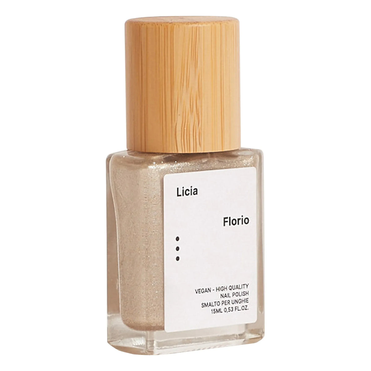 Licia Florio - पर्ल डस्ट नेल पॉलिश - 10 मिली | सिल्वर