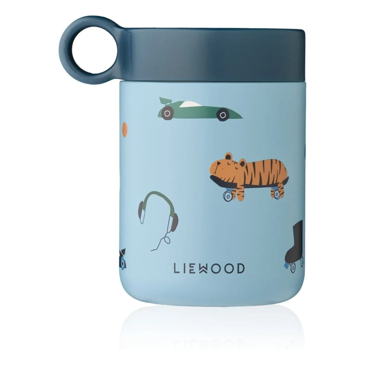 Liewood - Kiani इंसुलेटेड लंच बॉक्स | फन/ब्लू बीच