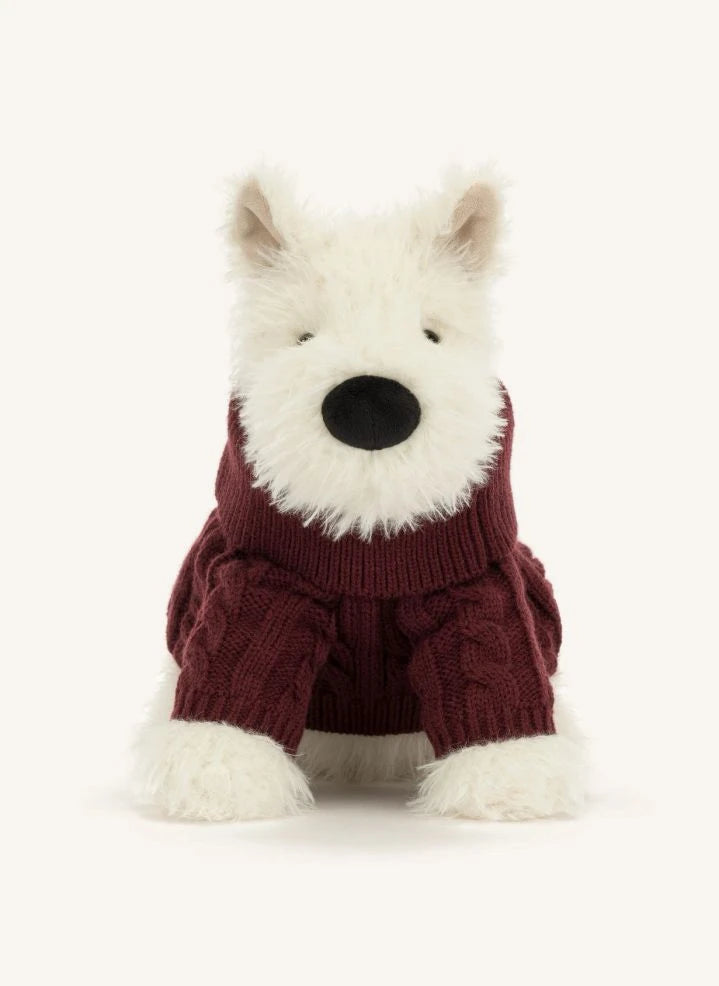 Jellycat - Munro Scottie Köpek "Kışlık Kazak" Peluş