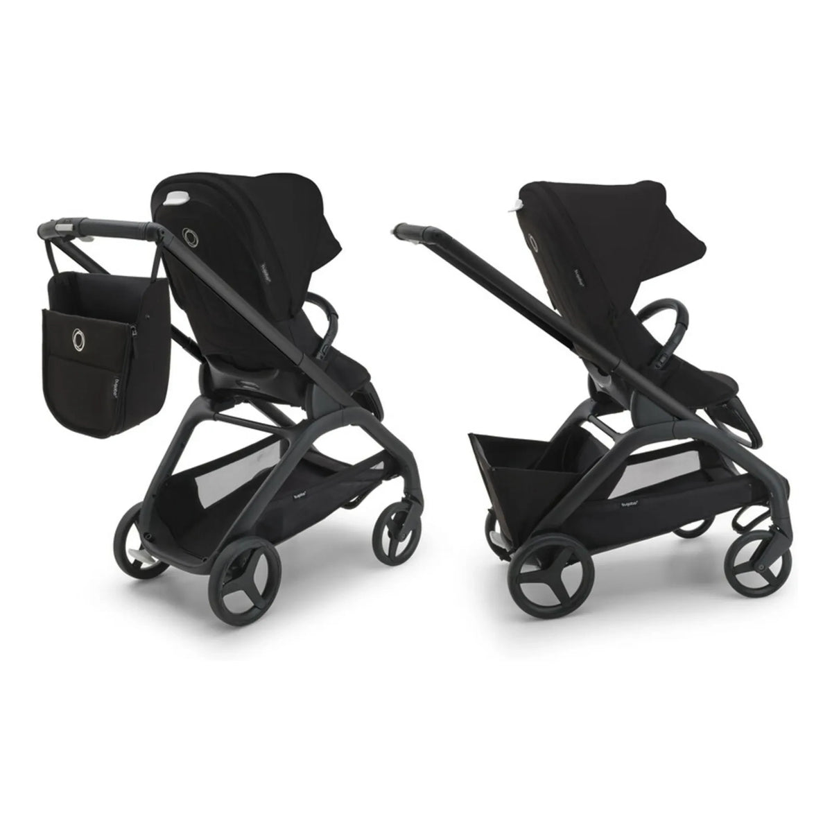 Bugaboo - Bugaboo Dragonfly Şehir Bebek Arabası komple şasi siyah | Taupe kahverengi