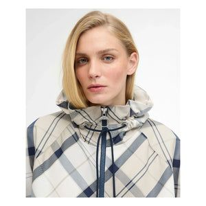 Barbour - Kinsale टार्टन वाटरप्रूफ जैकेट | ग्रे