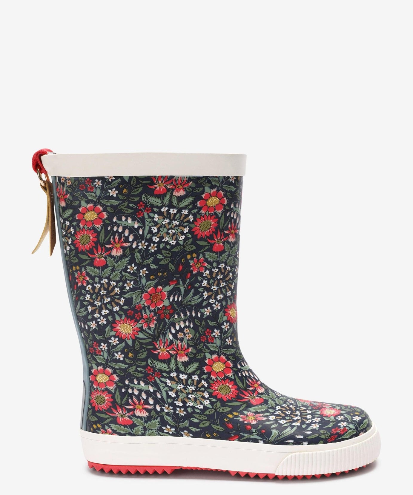 KidyLove - Çiçek Desenli Yumuşak Tabanlı Kadın Yağmur Çizmesi - 30.5-Dinossi