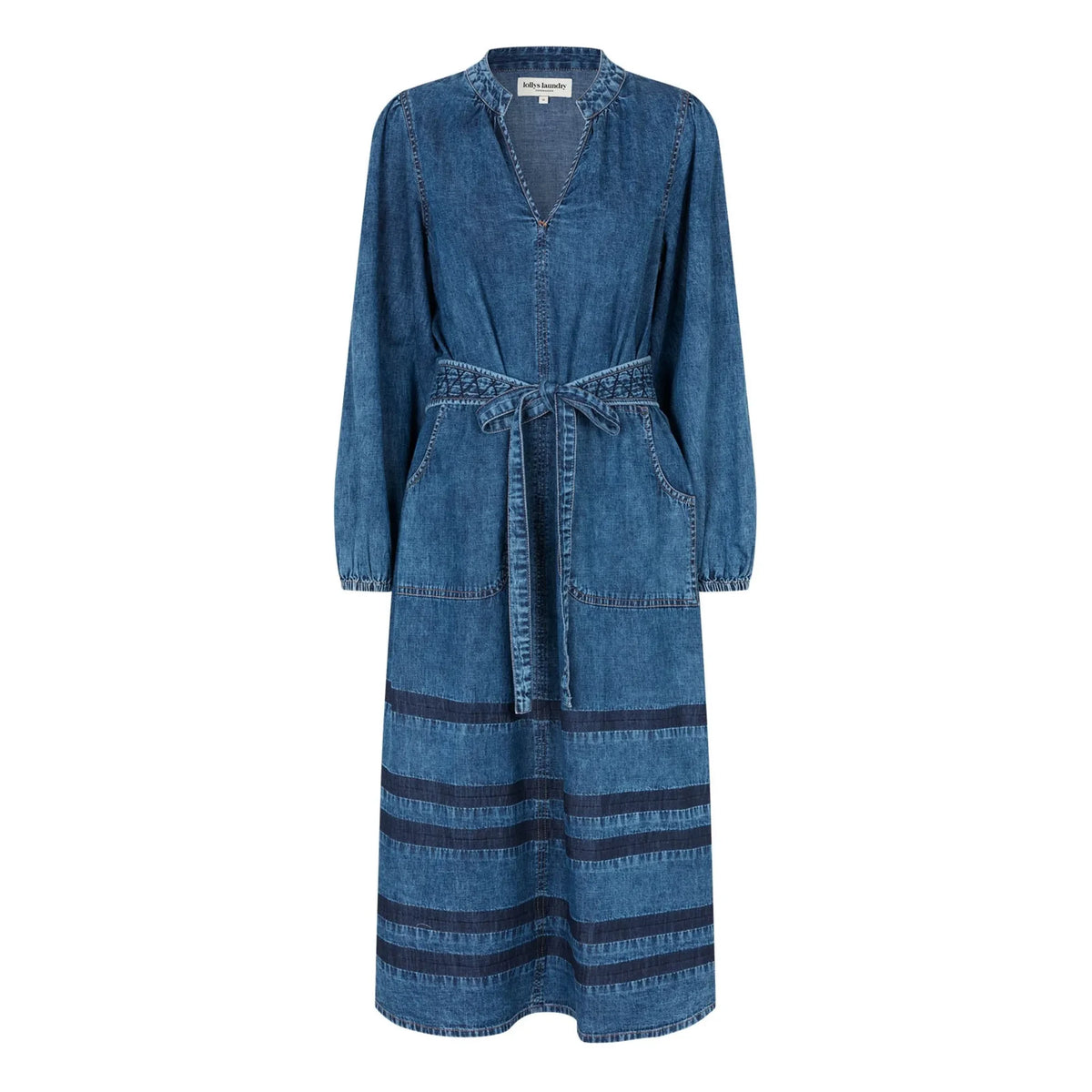 Lollys Laundry - Paris Denim Pamuk Elbise | Mavi