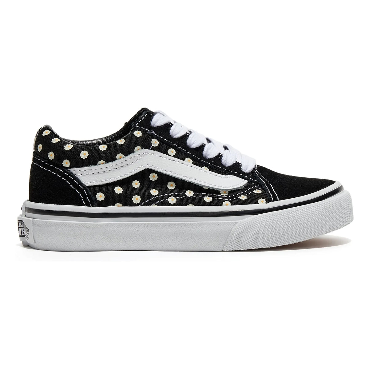 Vans - Old Skool Çiçek Desenli Bağcıklı Spor Ayakkabı | Siyah