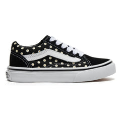Vans - Old Skool फ्लोरल प्रिंट लेस-अप स्नीकर्स | काला