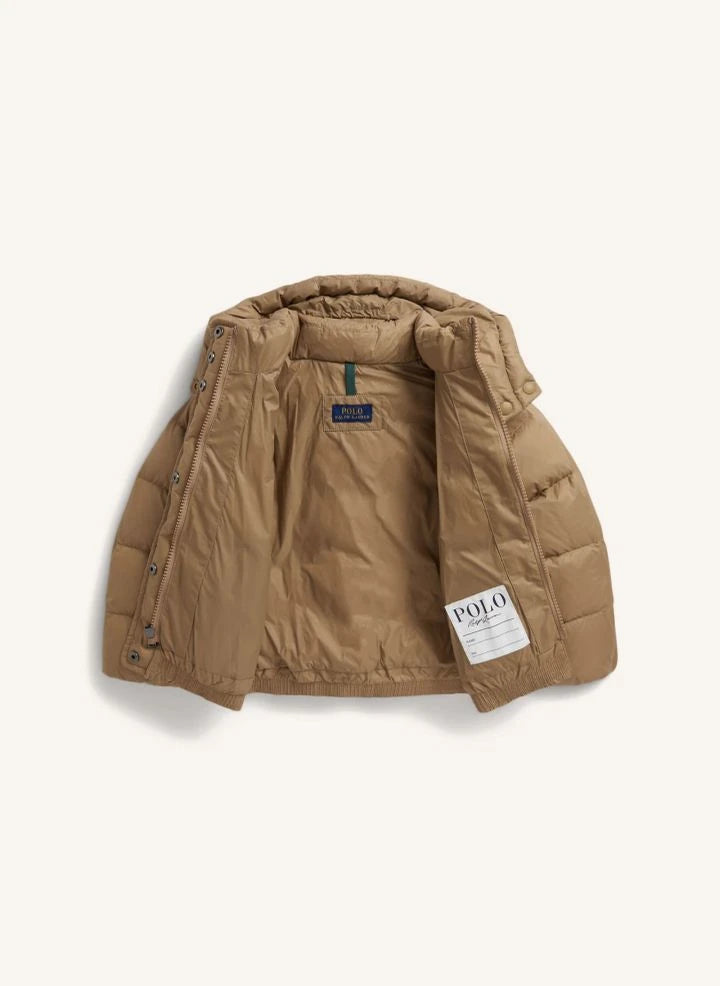 Ralph Lauren - Logo Kapüşonlu Ceket | Camel