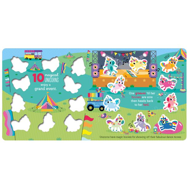 Make Believe Ideas - İngilizce 10 Sihirli Unicorn Kitap-Dinossi