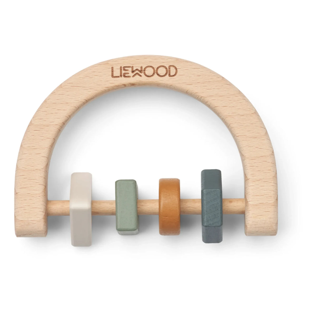 Liewood - Bryn दांत निकलने वाला रिंग | फौन ग्रीन मल्टी मिक्स