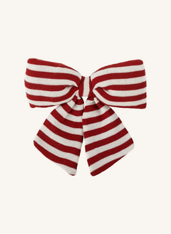 Bloomingville - Ruby Çizgili Fiyonk Noel Süsü | Kırmızı