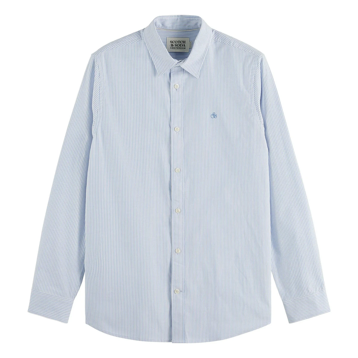 Scotch & Soda - Oxford çizgili gömlek | Mavi