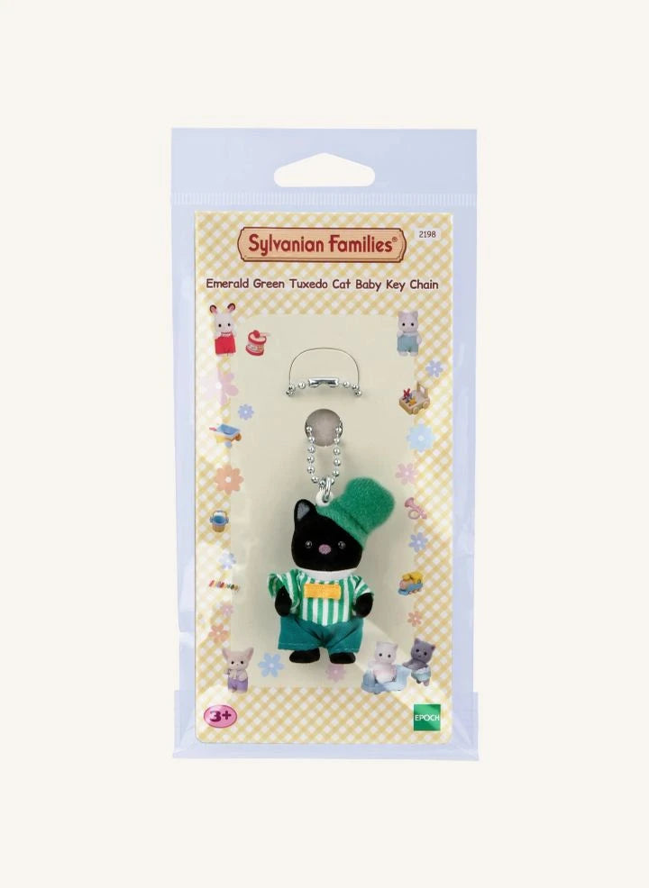 Sylvanian Families - İki Tonlu Kedi Anahtarlık - Zümrüt