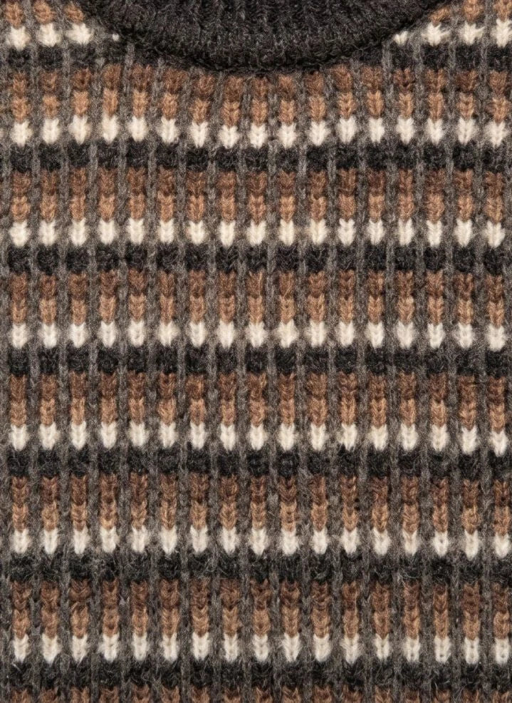 Finger in the nose - Mathis Jakarlı Merino Yün Kazak | Kahverengi