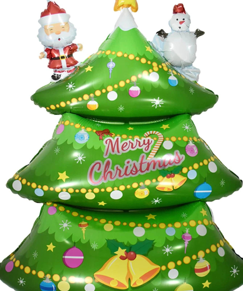 Yılbaşı - Noel Yeni Yıl Ağacı Büyük Boy 62CM Dekoratif Balonu-Dinossi