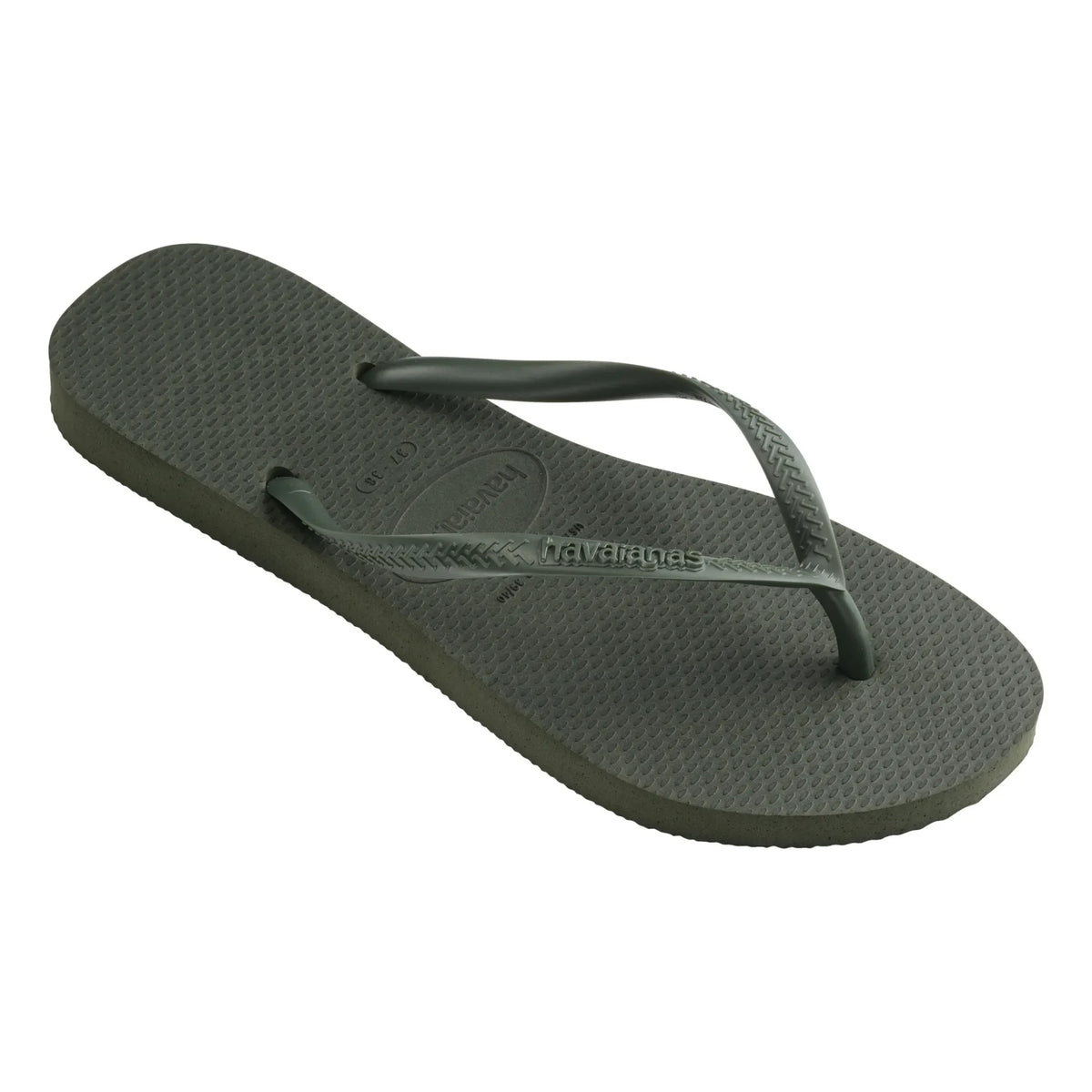 Havaianas - İnce parmak arası terlik | Zeytin yeşili