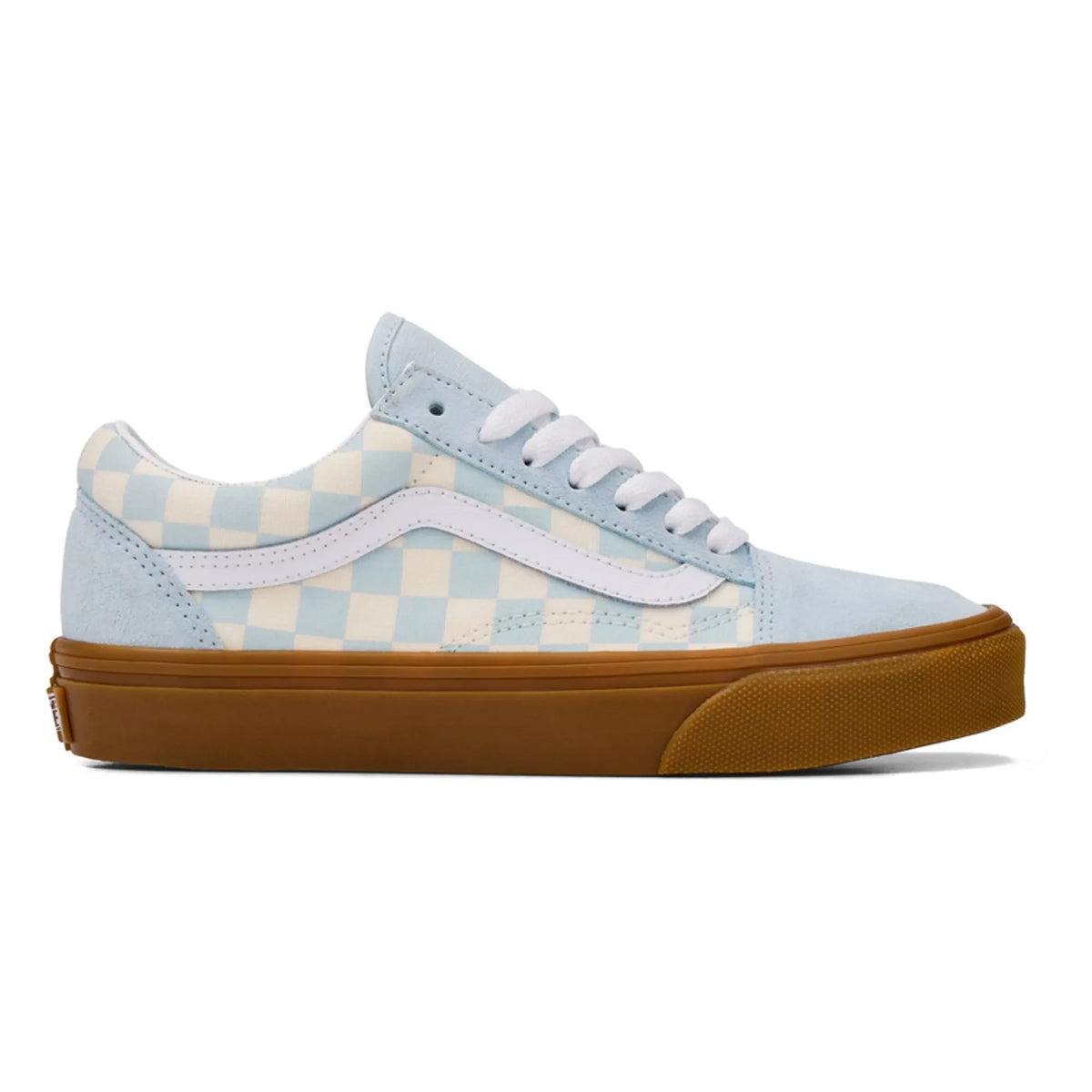 Vans - ओल्ड स्कूल गम चेक स्नीकर्स के फीते | हल्का नीला