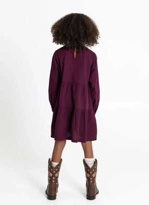 Hundred Pieces - Esperas Etoiles Elbise | Mor