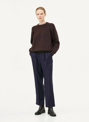 Noyoco - Oslo Sweater Merinos yün ve organik pamuk | Kahverengi