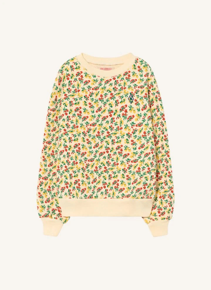 The Animals Observatory - Çiçekli Sweatshirt | Ecru