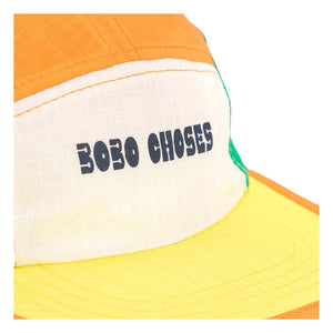 Bobo Choses - कलर-ब्लॉक टोपी | नारंगी