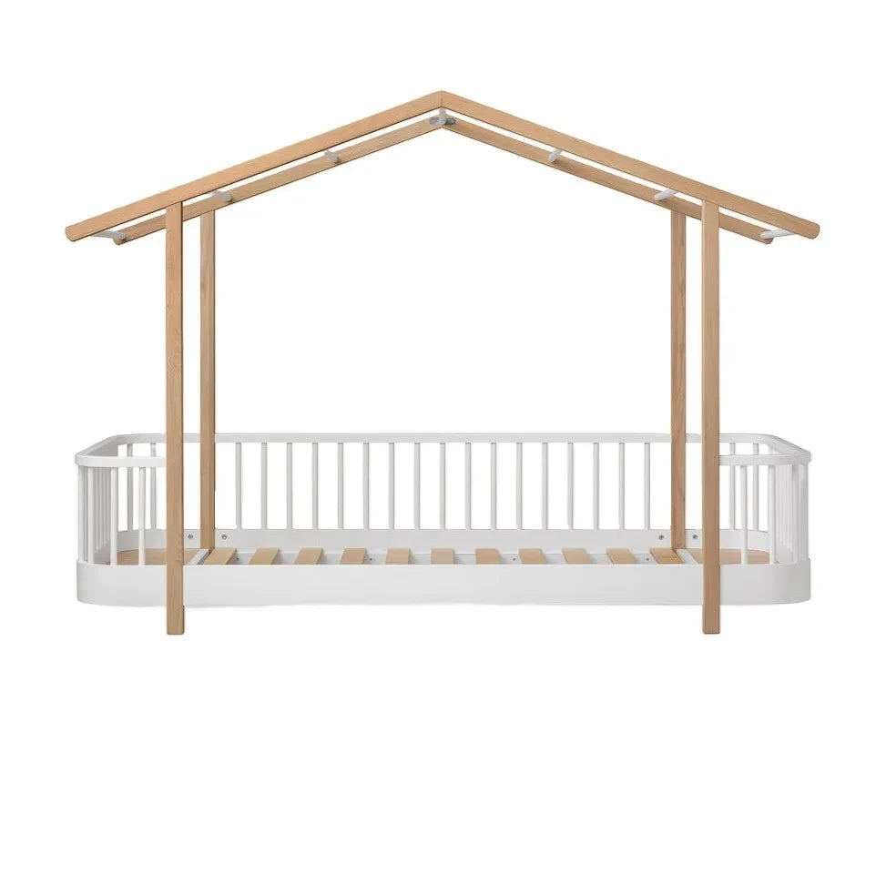 Oliver Furniture - Wood Mini+ केबिन रूपांतरण किट, जूनियर किट सहित | सफ़ेद