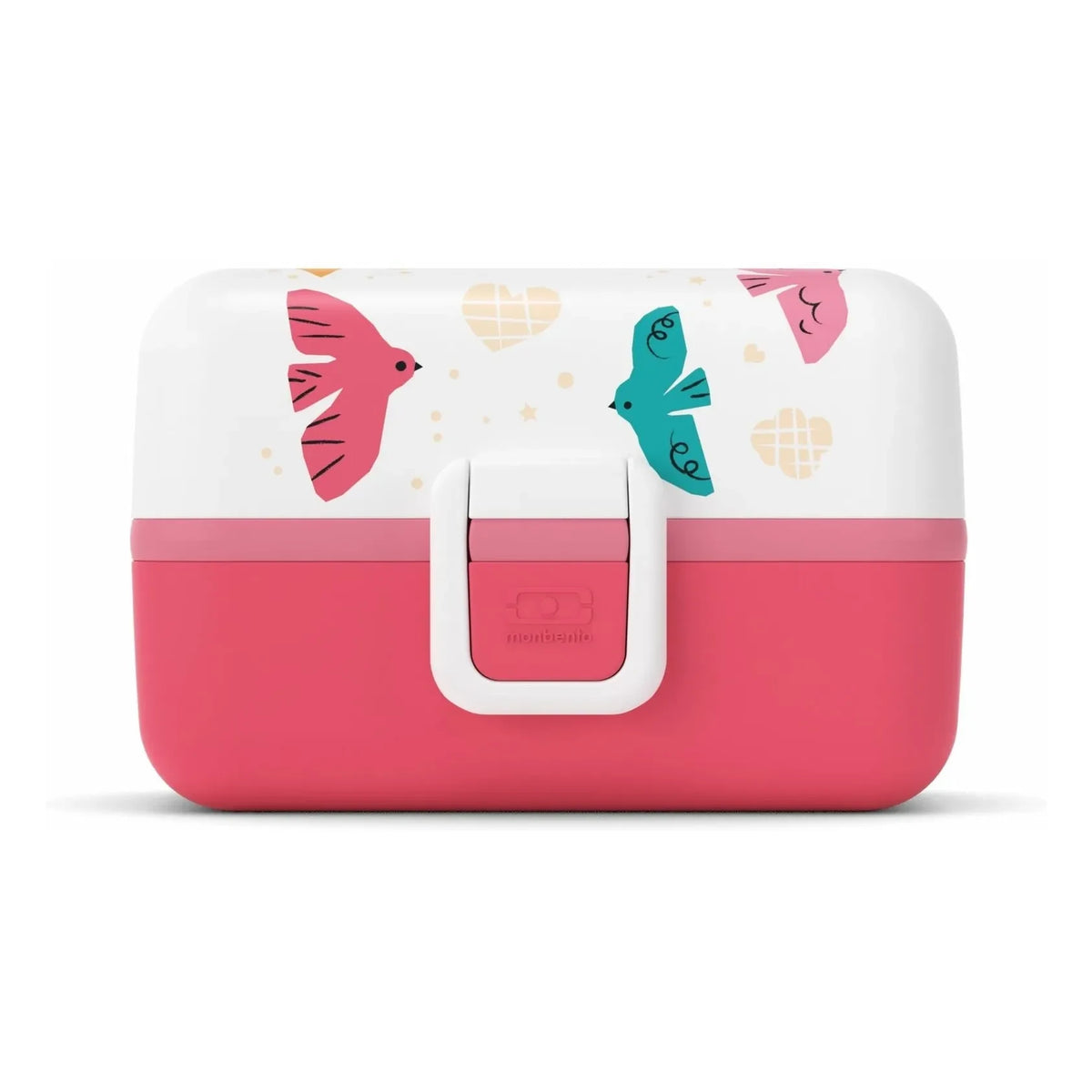 Monbento - MB Tresor Oiseaux लंच बॉक्स | गुलाबी