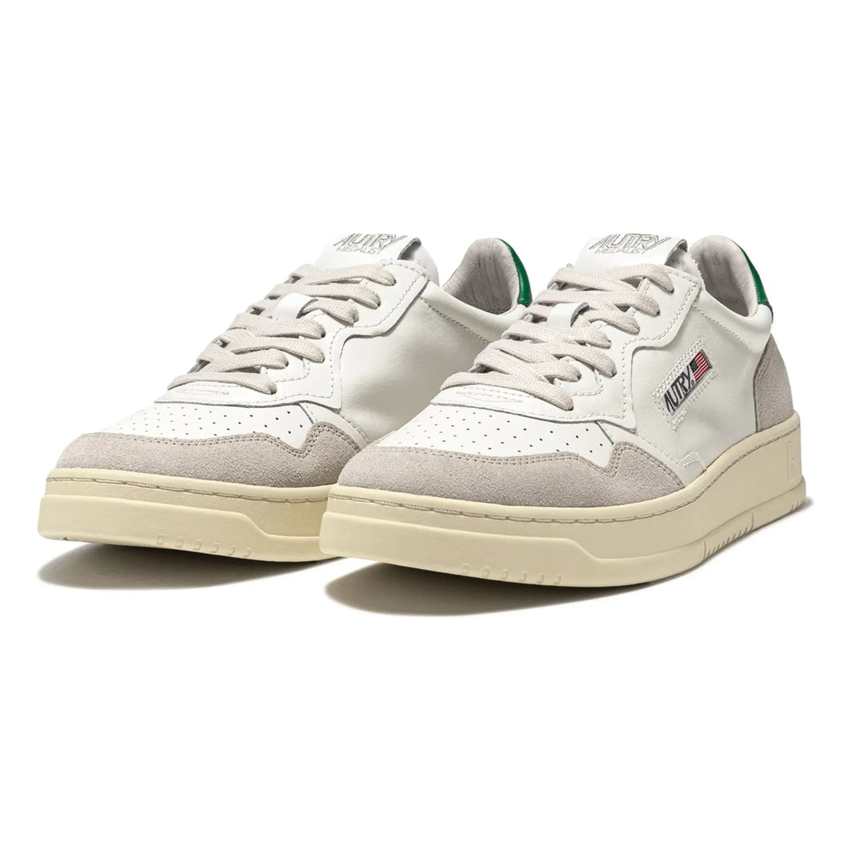 Autry - Medalist Düşük deri ve süet sneakers | Yeşil