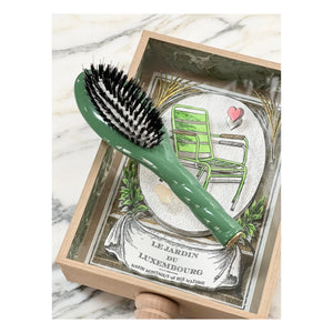 La Bonne Brosse - N°02 एसेंशियल स्मॉल ब्रश - देखभाल और उलझन सुलझाना | बादामी हरा