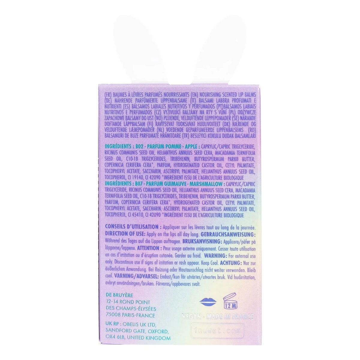Inuwet - Hélène लिप बाम डुओ सेट