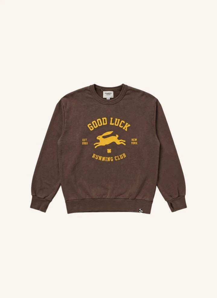 Finger in the nose - "Blow Good Luck" Organik Pamuklu Sweatshirt | Çikolata
