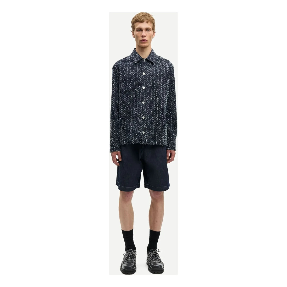 Samsoe Samsoe - Sacastor Pamuk overshirt | Koyu gri