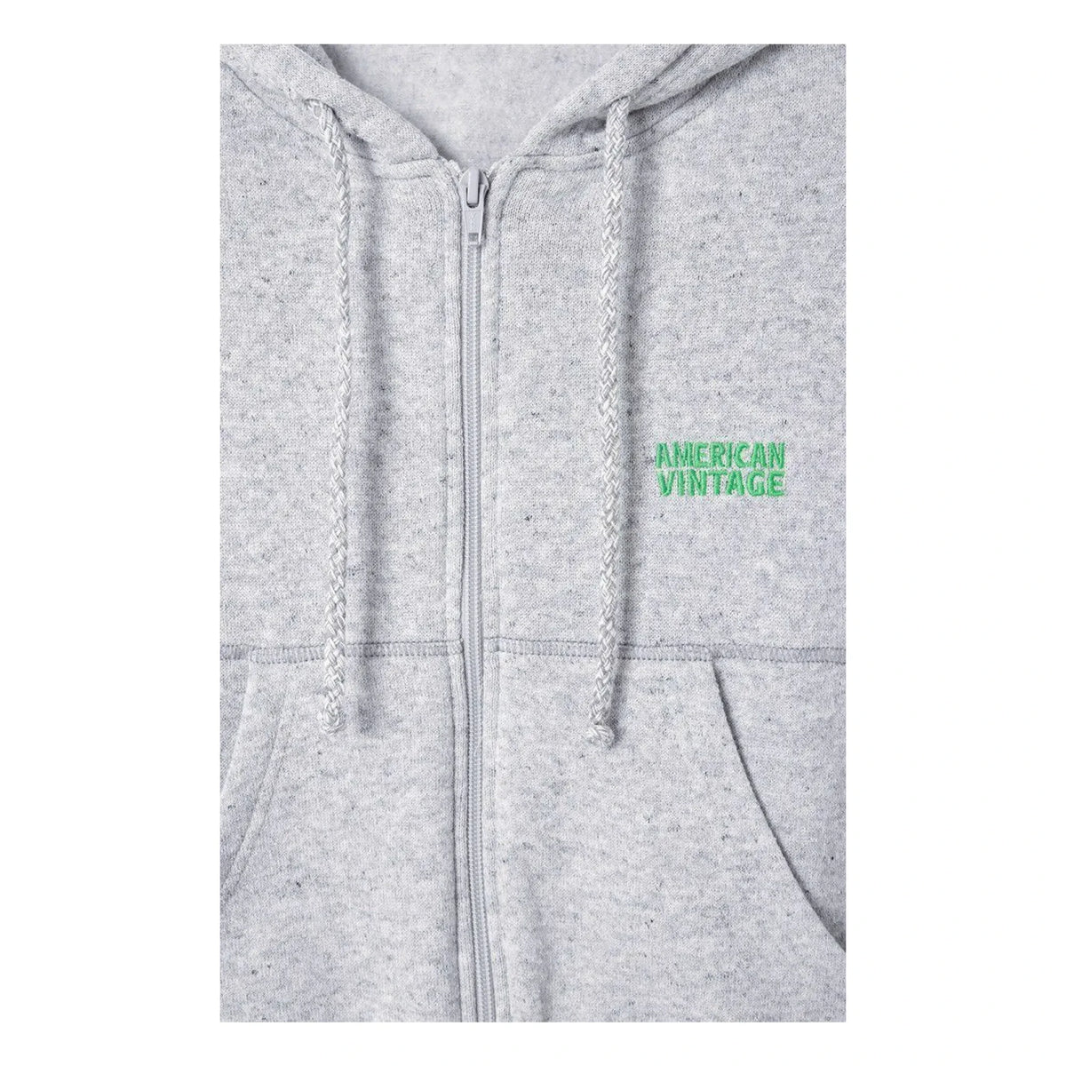 American Vintage - Evona Fermuarlı Sweatshirt | Açık Gri
