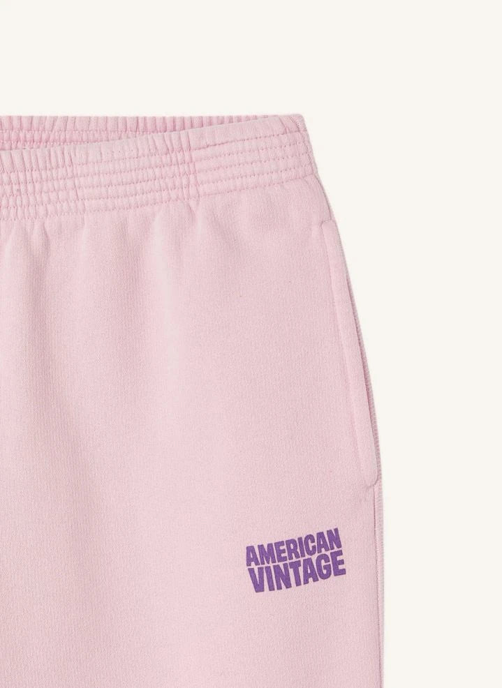 American Vintage - Plizzy Pamuklu Jogger Pantolon | Pudra Pembe