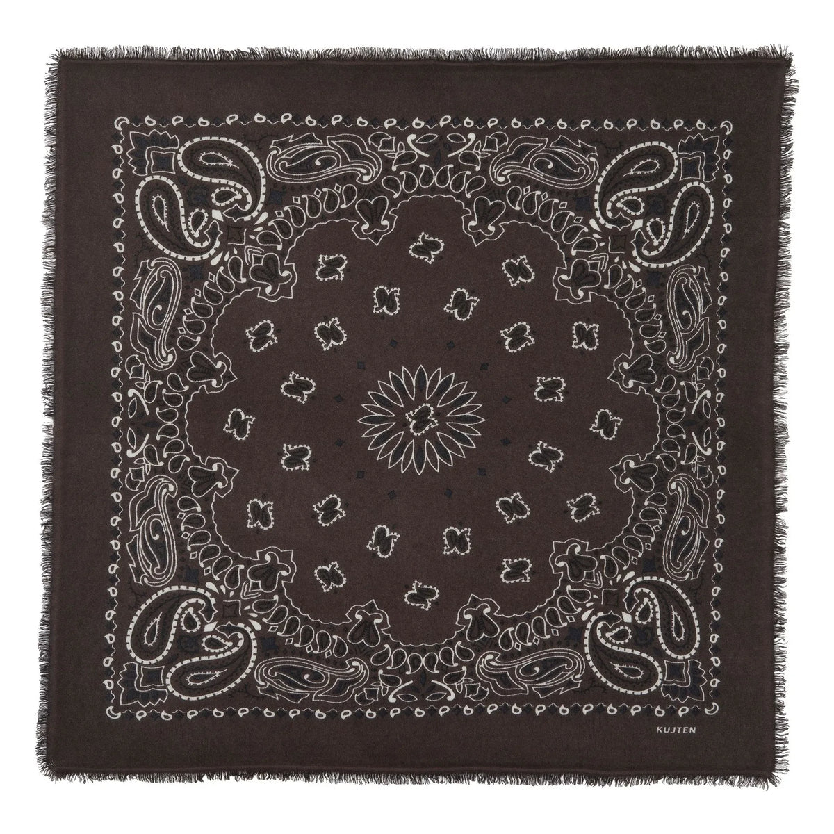 Kujten - Hachiko Kaşmir Bandana | Kahverengi