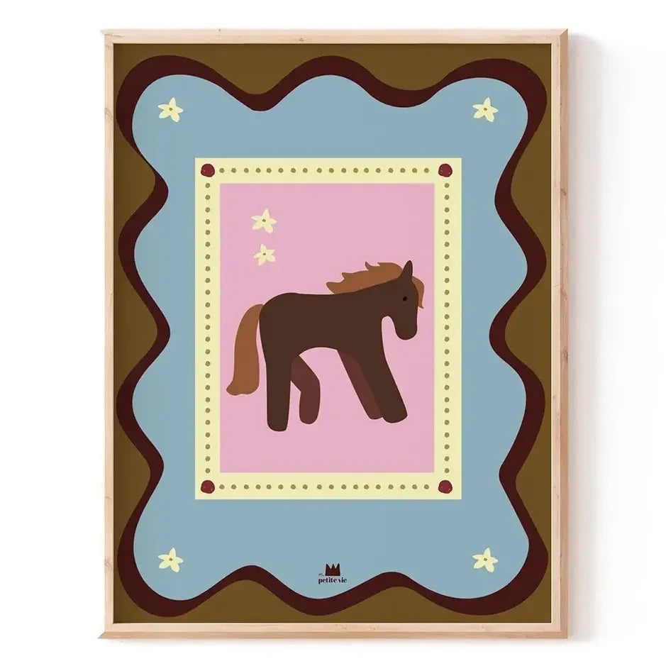 Ma petite vie - "The Horse" Poster | भूरा