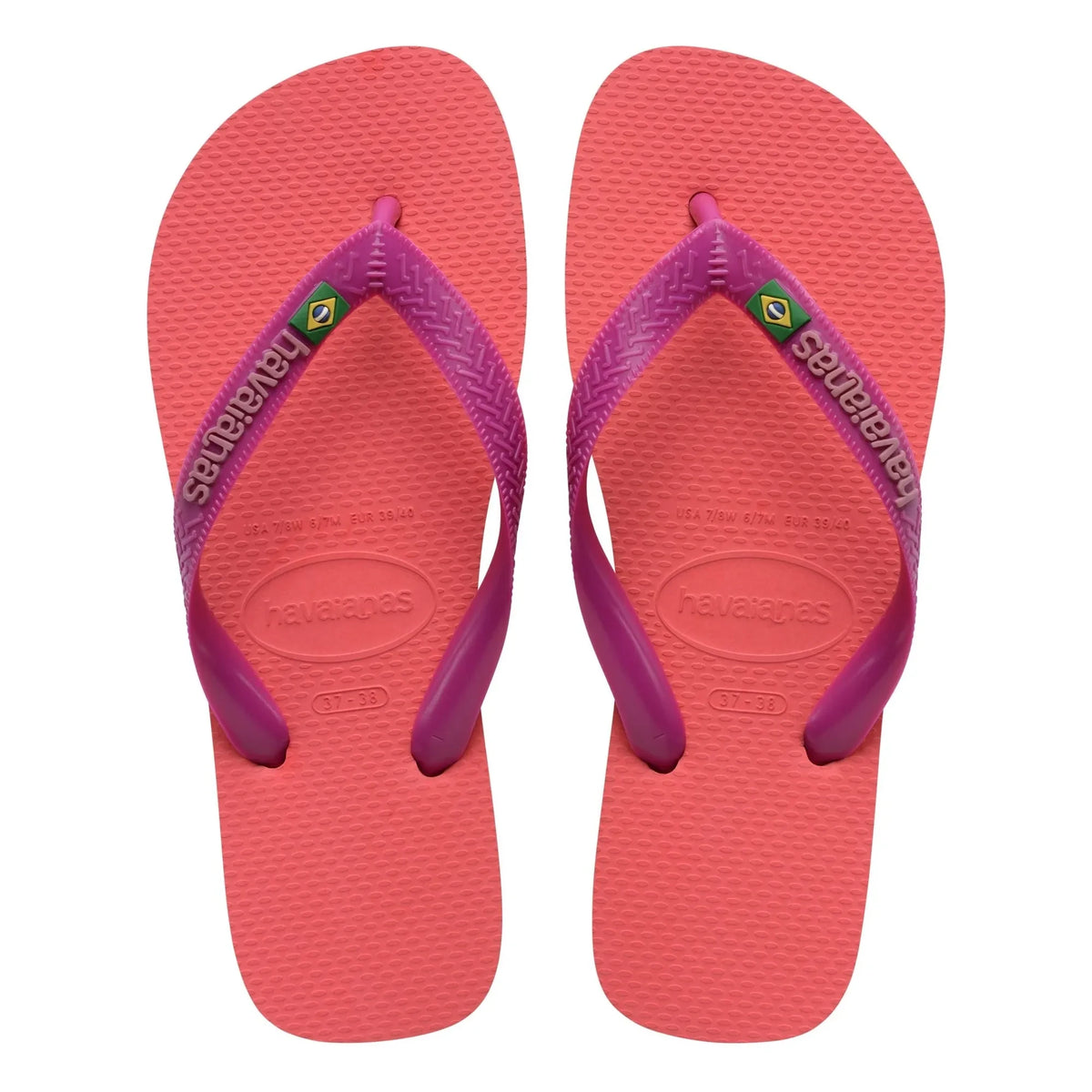 Havaianas - Brasil Logo parmak arası terlik | Mercan