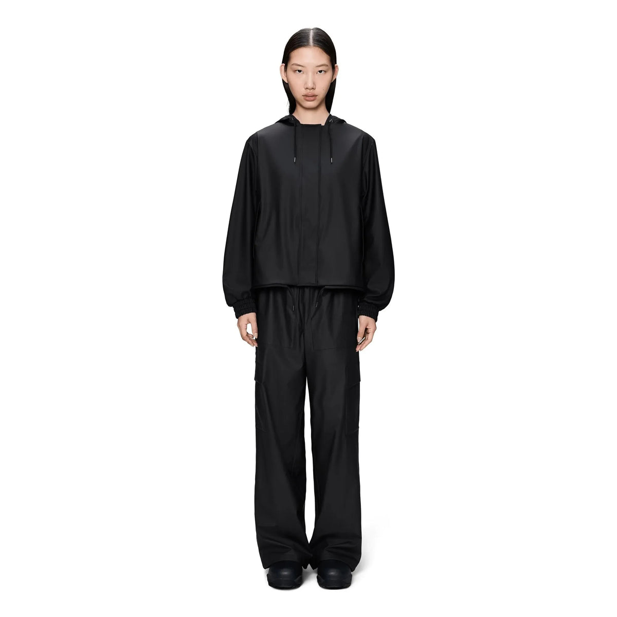Rains - स्ट्रिंग जैकेट W3 | काला